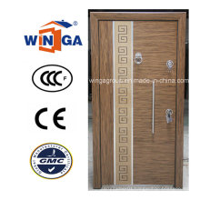 Turkey Style Good Quality MDF Steel Wood Armored Door (W-T25)